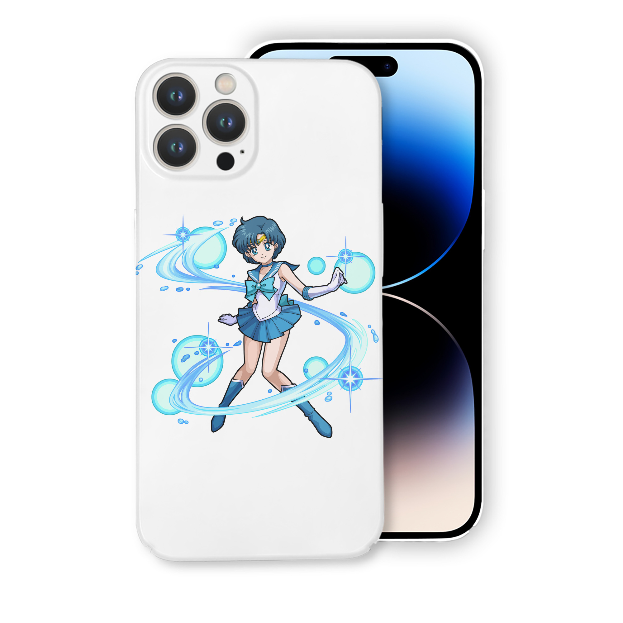 （画像用） 美少女戦士セーラームーン 水野 亜美 みずの あみ Sailor Moon Mizuno Ami 【iPhone 14シリーズ対応】ハードケース
